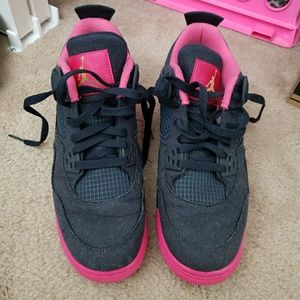 Air Jordan retro 4 denim and pink